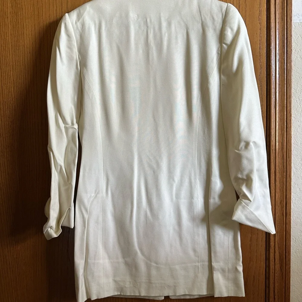Vintage Christian Dior Cream Skirt Blazer Set